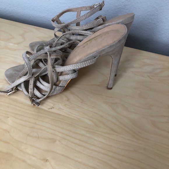 Glaze Strappy Caged Stiletto Sandals - Picture 5 of 8